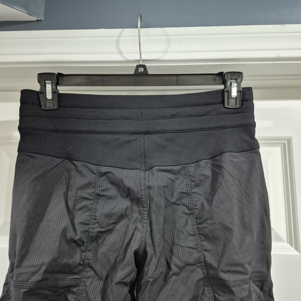Lululemon Pants Womens 6 Black Dance Studio Lined Full Length Baggy Wide Leg - Picture 8 of 12